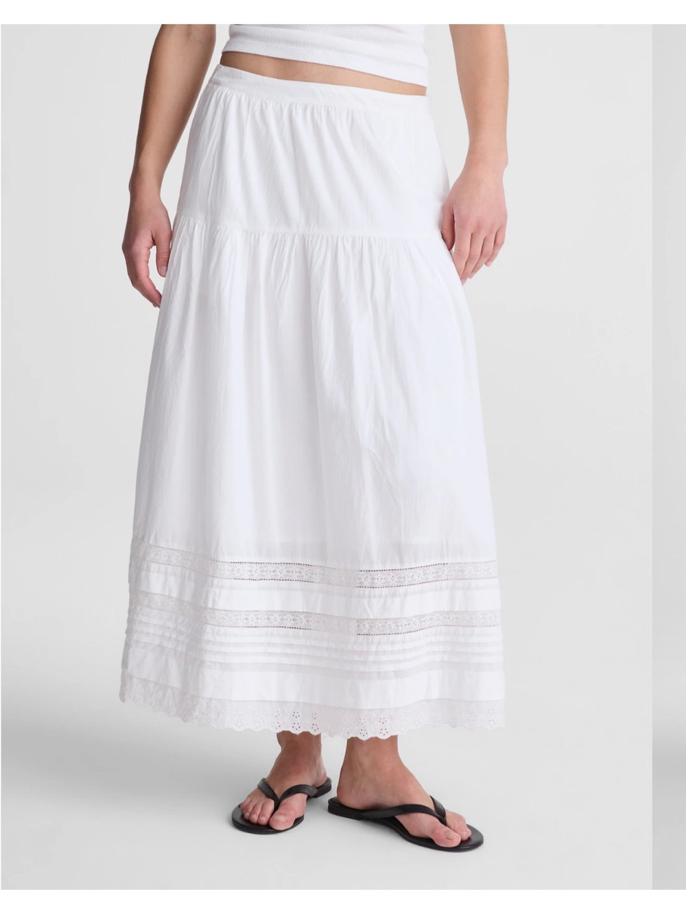 Madewell Pintucked Midi Skirt - Picture 2 of 9